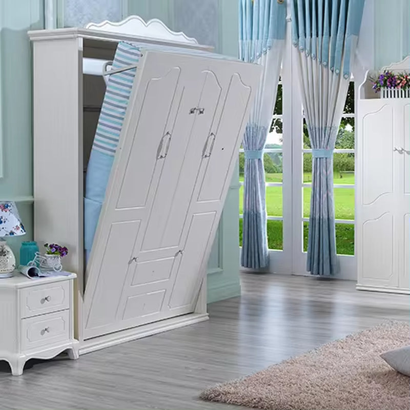 "Modern Wall Bed with Smart Front Folding Design"