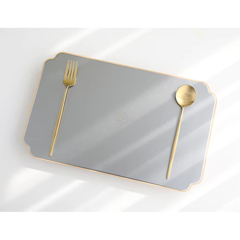 "Stainless Steel Modern Dinner Plate Set - Elegant Tableware for Home and Restaurant"
