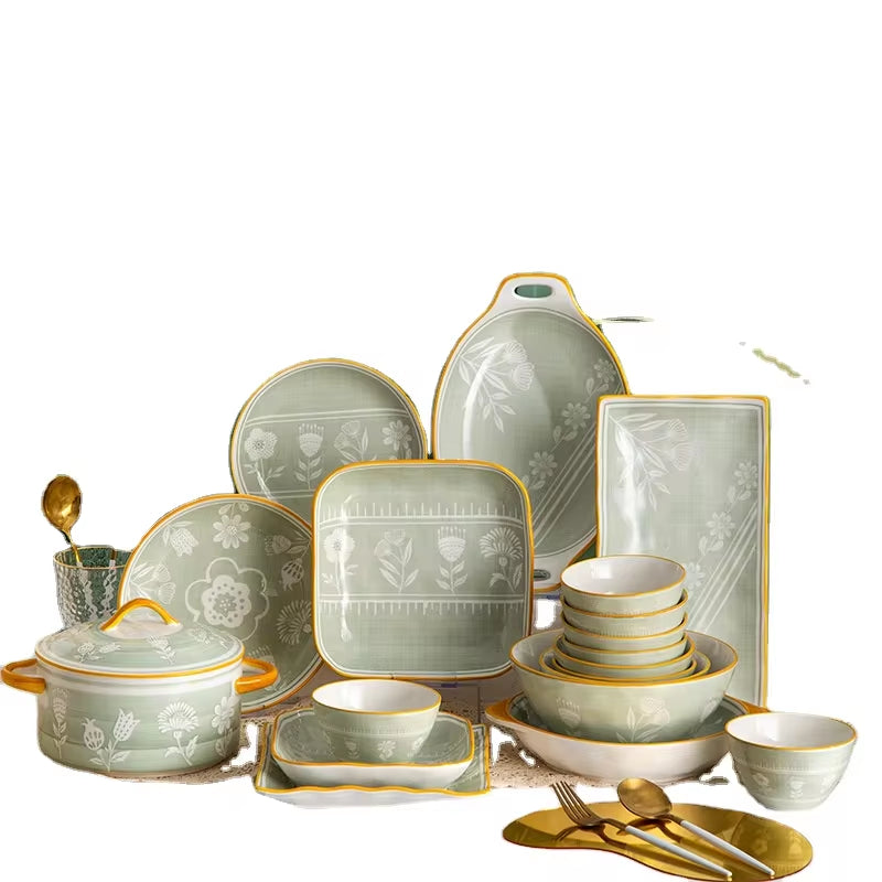 "Nordic Elegance Wedding Dinnerware Set - Perfect for Hotel and Restaurant Use"