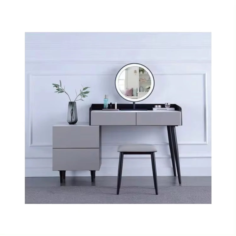 "Stylish Stainless Steel Vanity Table for Your Bedroom Glamour"