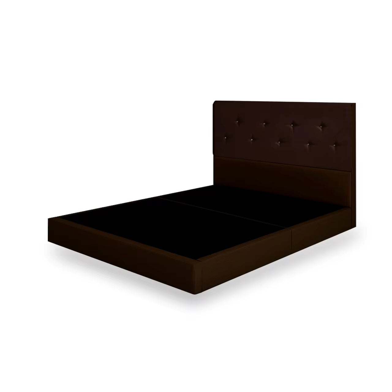 Luxurious Malaysian Beca Bed Frame - Premium Export Quality (King/Queen Size) in Elegant Walnut/White Color
