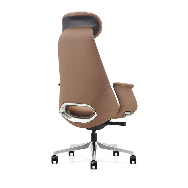 Executive Leather Orthopedic Office Chair with Swivel Function for Office Furniture
