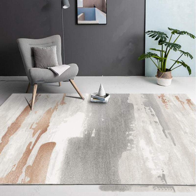 Thickened Cashmere-like Pattern Abstract Sofa Rug