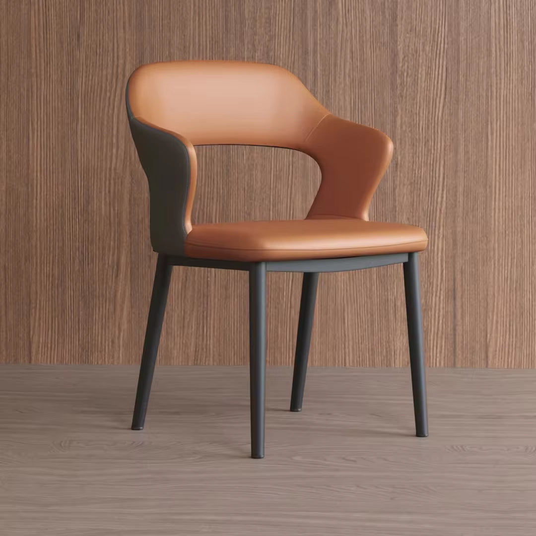 Luxury Leather Dining Chair Set for Home and Hotel - Modern Design