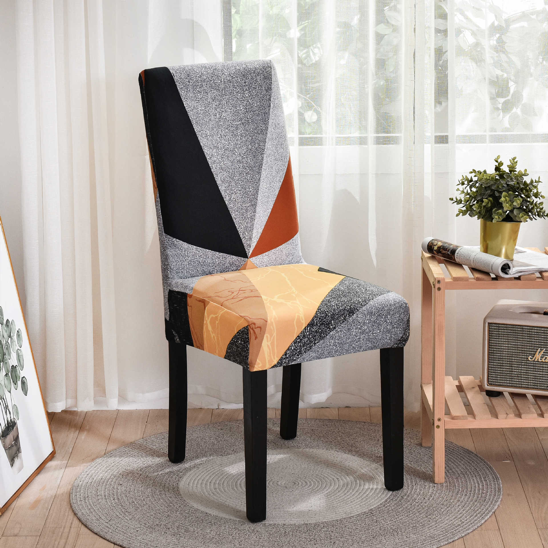 Dining Room Dirty Waterproof Chair Cover