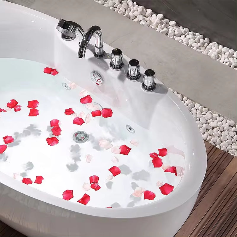 Luxurious Customizable Solid Surface Freestanding Soaking Bathtub