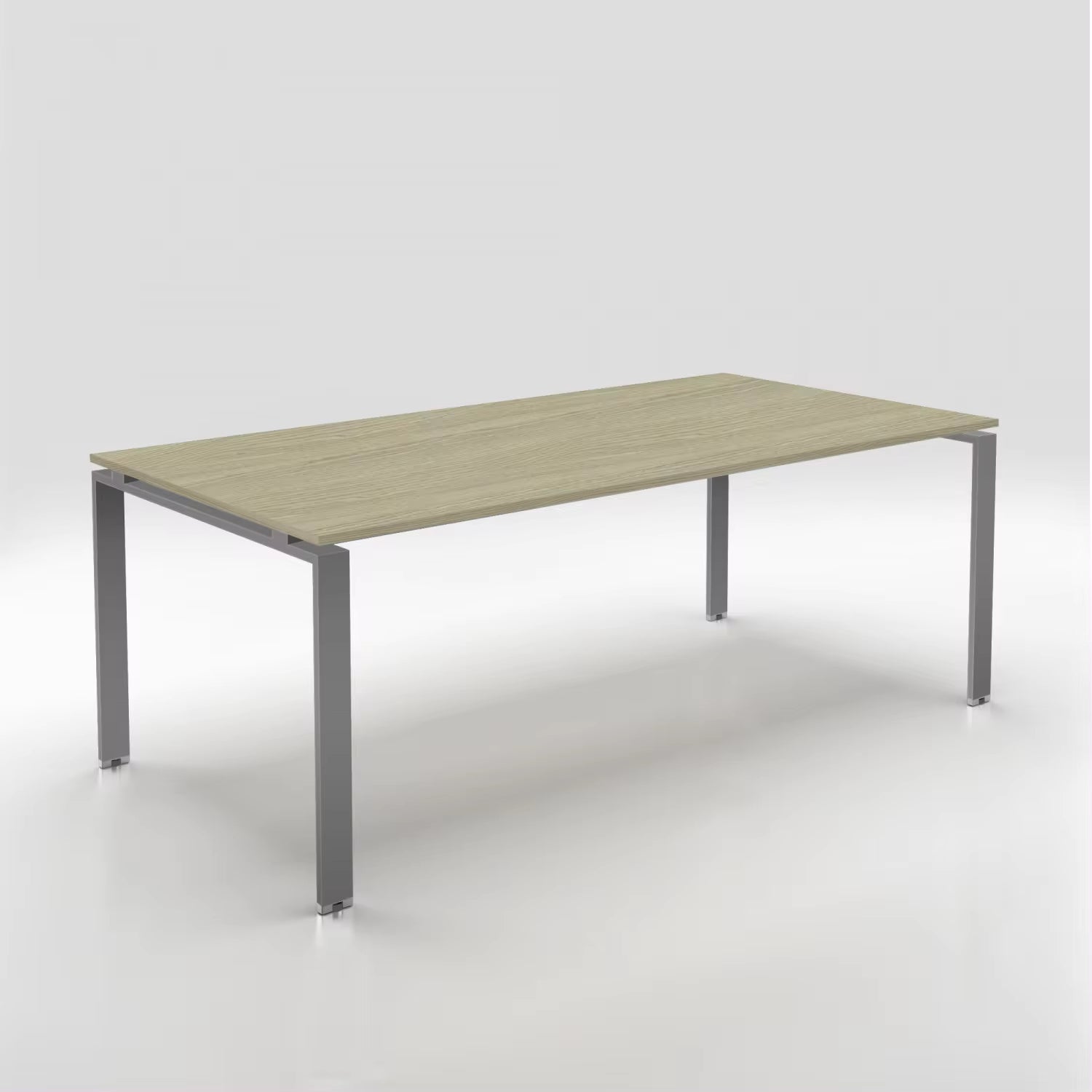 Executive Office Table with Italy Design and Walnut Wood Finish - Seats 6
