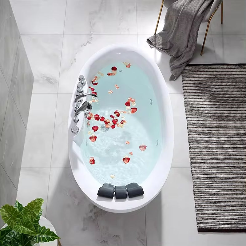 Luxurious Customizable Solid Surface Freestanding Soaking Bathtub