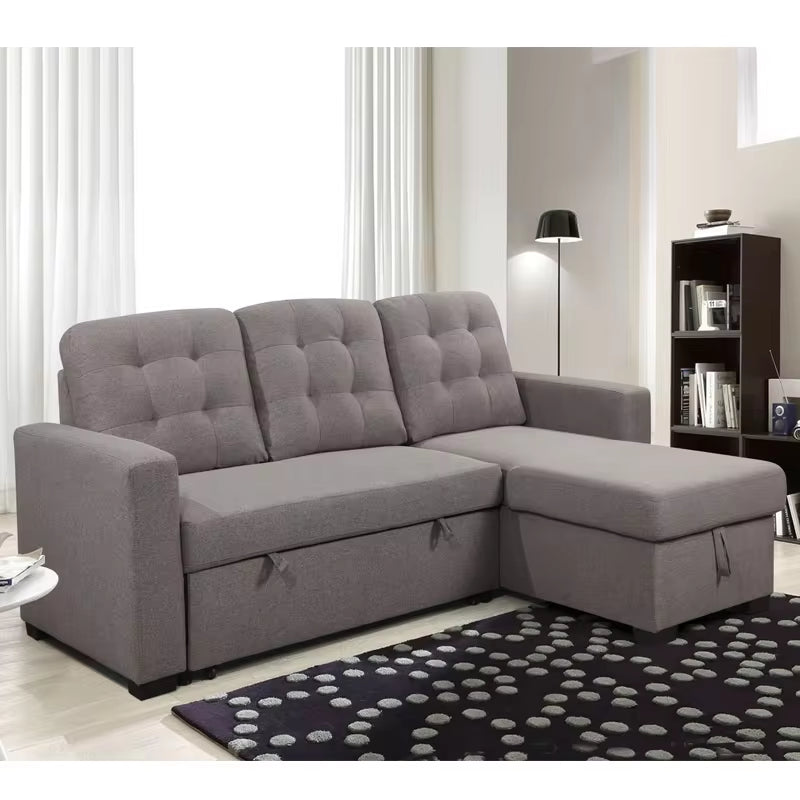 Modern European Style L-Shaped Sectional Sofa Set