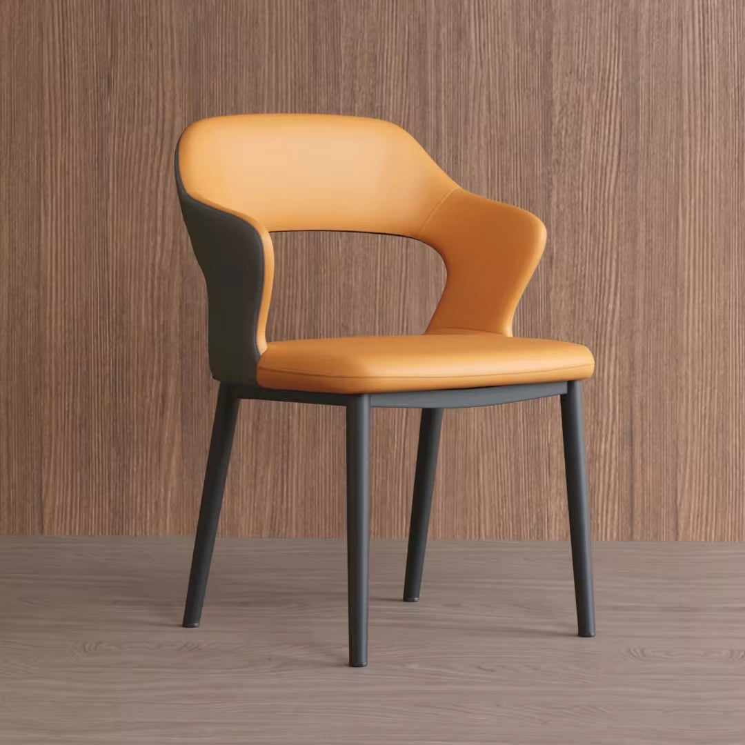 Luxury Leather Dining Chair Set for Home and Hotel - Modern Design