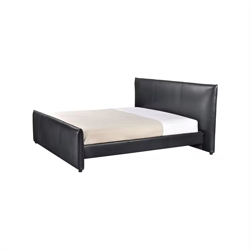 Luxurious King Size Modern Bedroom Set with Leather Bed