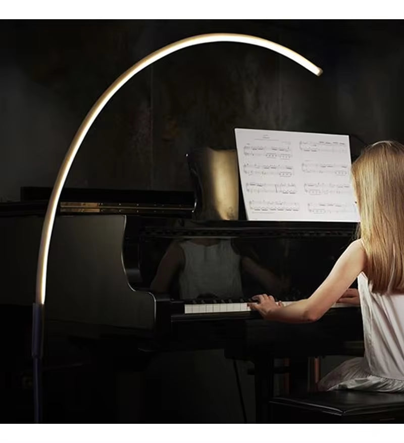 New Floor Lamp Led Simple Modern Living Room Study Personality Eye Protection Vertical Bedside Bedroom Fishing Lamp 2024