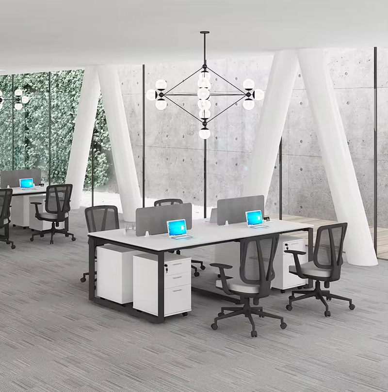 Professional Office Workstation Partition for 4-Person Call Center Cubicles