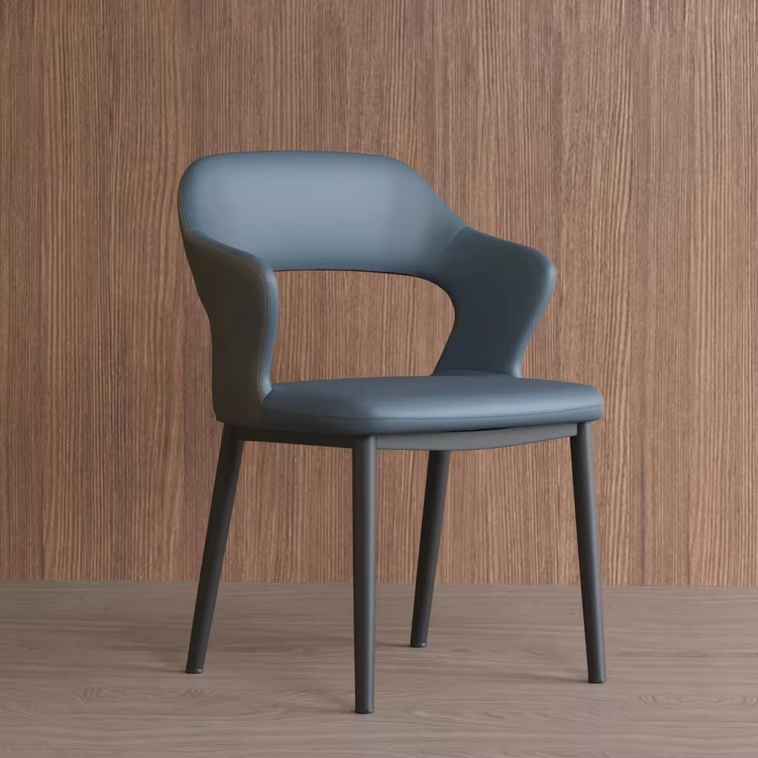Luxury Leather Dining Chair Set for Home and Hotel - Modern Design