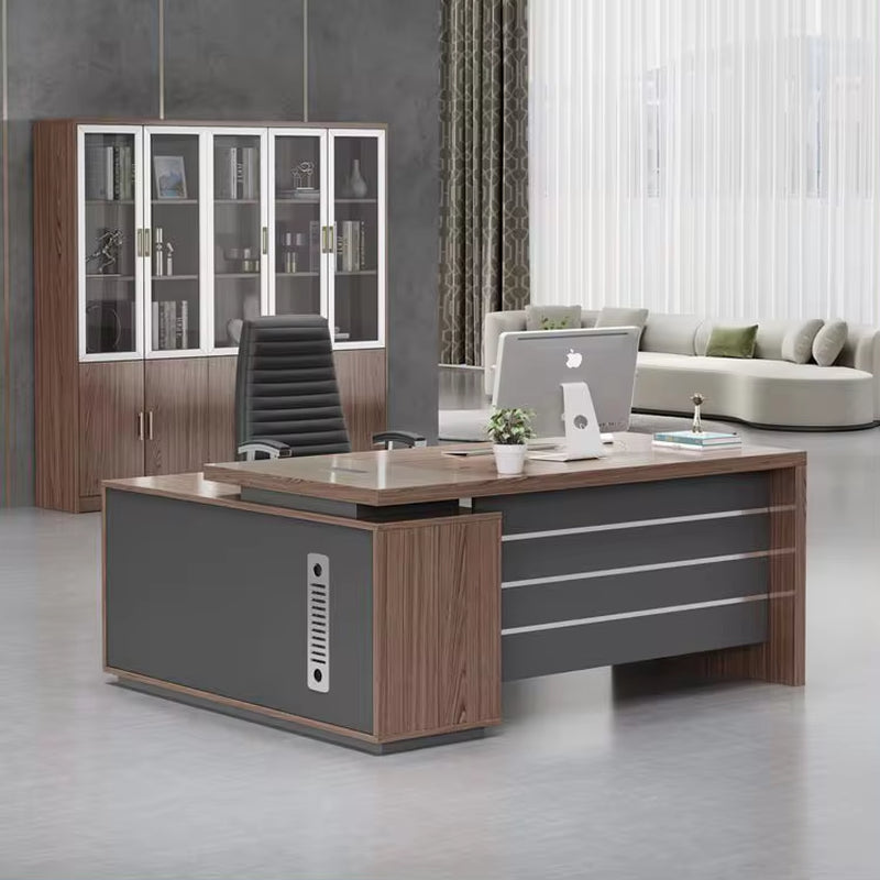 Luxurious L-Shaped Executive Desk for Office Furniture