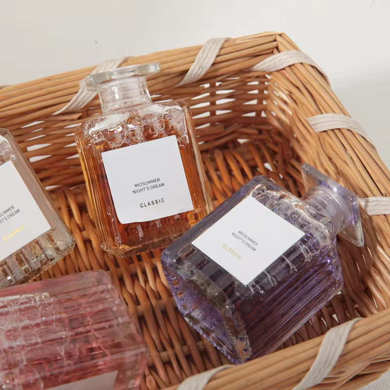 Luxury Aroma Reed Diffuser Set for Home - Custom Glass Bottle Perfume & Essential Oil Fragrance