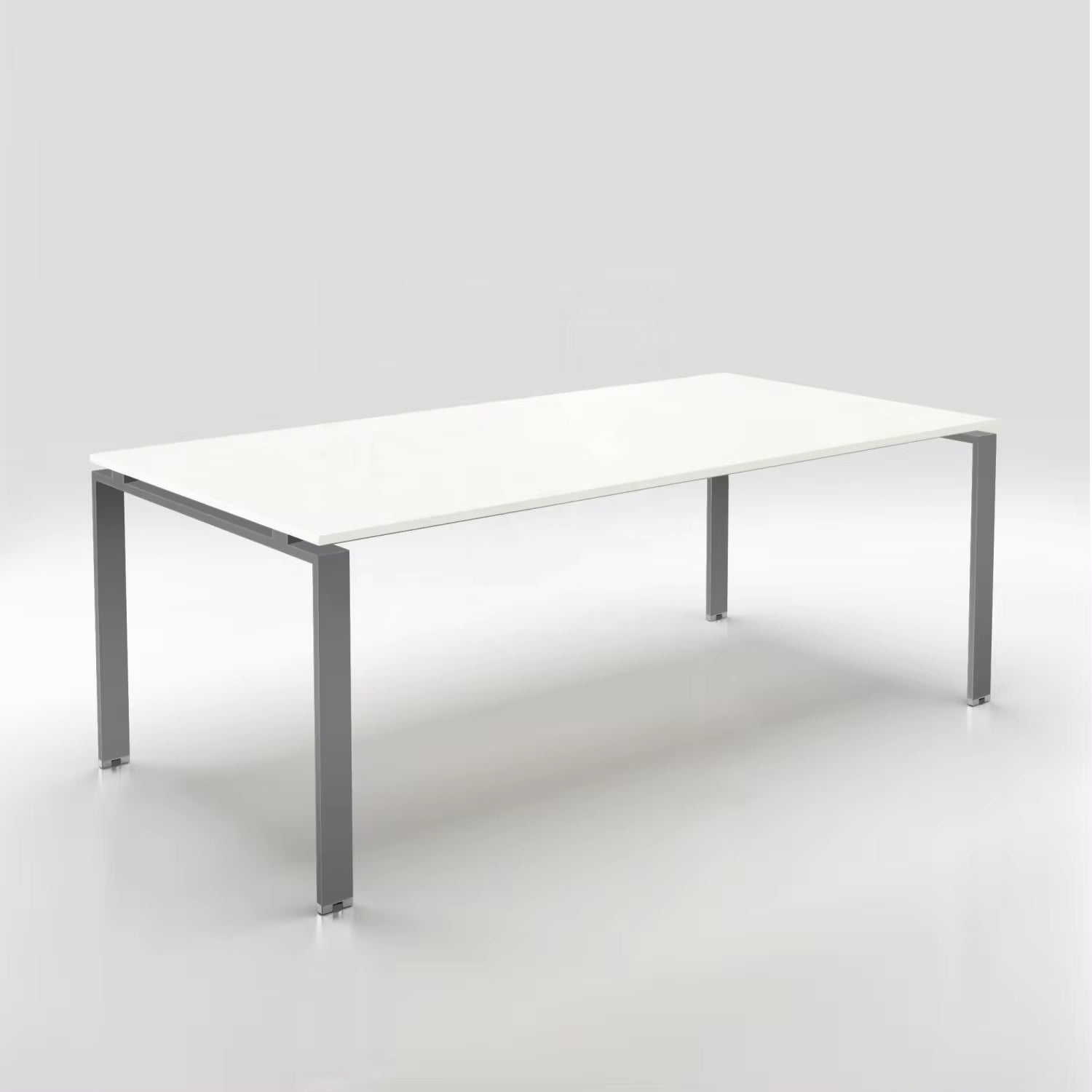 Executive Office Table with Italy Design and Walnut Wood Finish - Seats 6