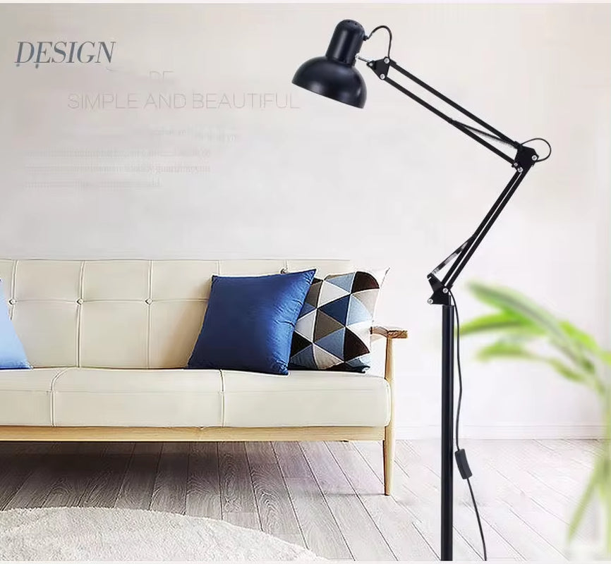 E27 Flexible Adjustable Arm Classical Metal Stand Floor Lamp
