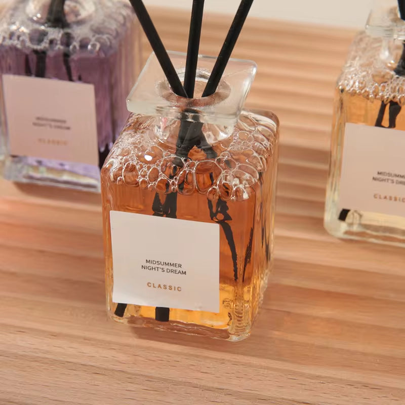 Luxury Aroma Reed Diffuser Set for Home - Custom Glass Bottle Perfume & Essential Oil Fragrance