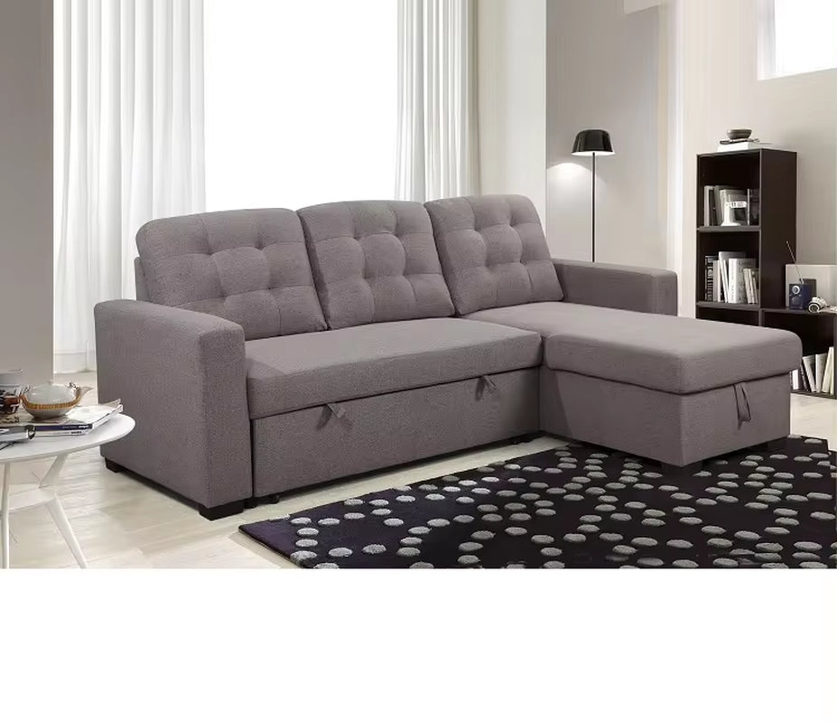 Modern European Style L-Shaped Sectional Sofa Set