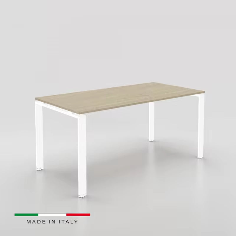 Executive Office Table with Italy Design and Walnut Wood Finish - Seats 6