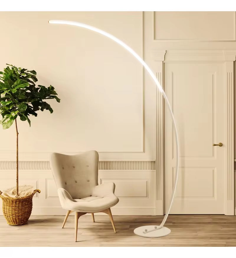 New Floor Lamp Led Simple Modern Living Room Study Personality Eye Protection Vertical Bedside Bedroom Fishing Lamp 2024