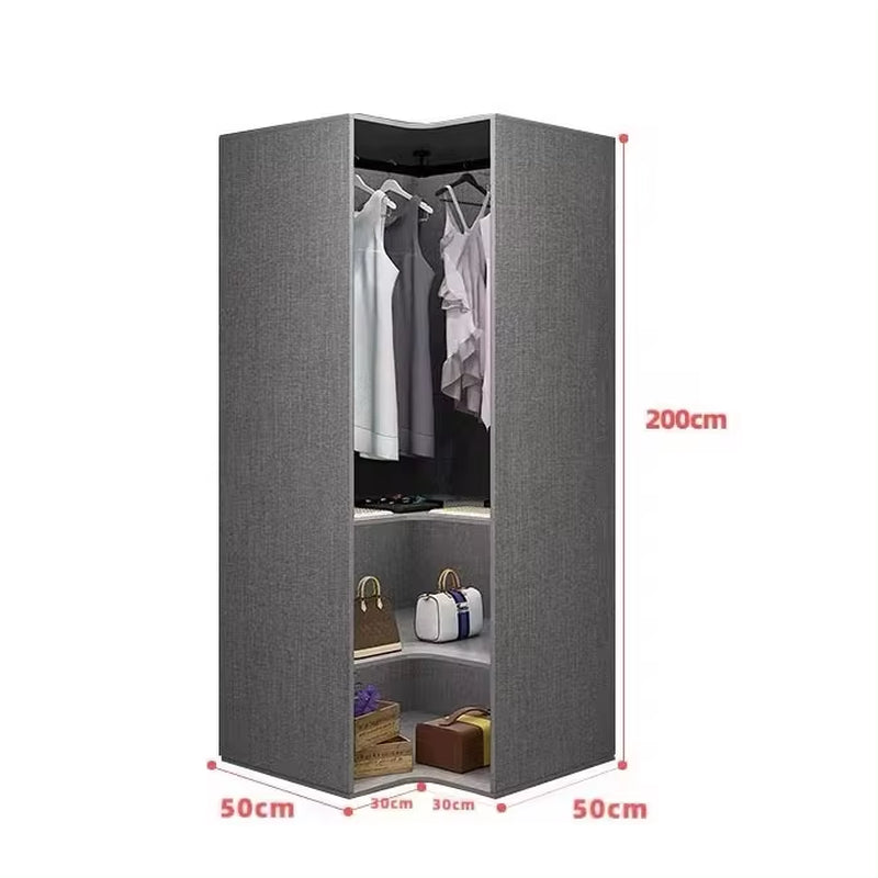 Luxurious Glass Wardrobe: Customized Light Luxury Bedroom Furniture