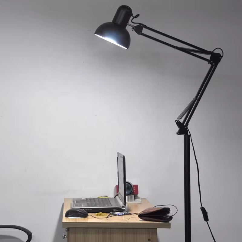 E27 Flexible Adjustable Arm Classical Metal Stand Floor Lamp