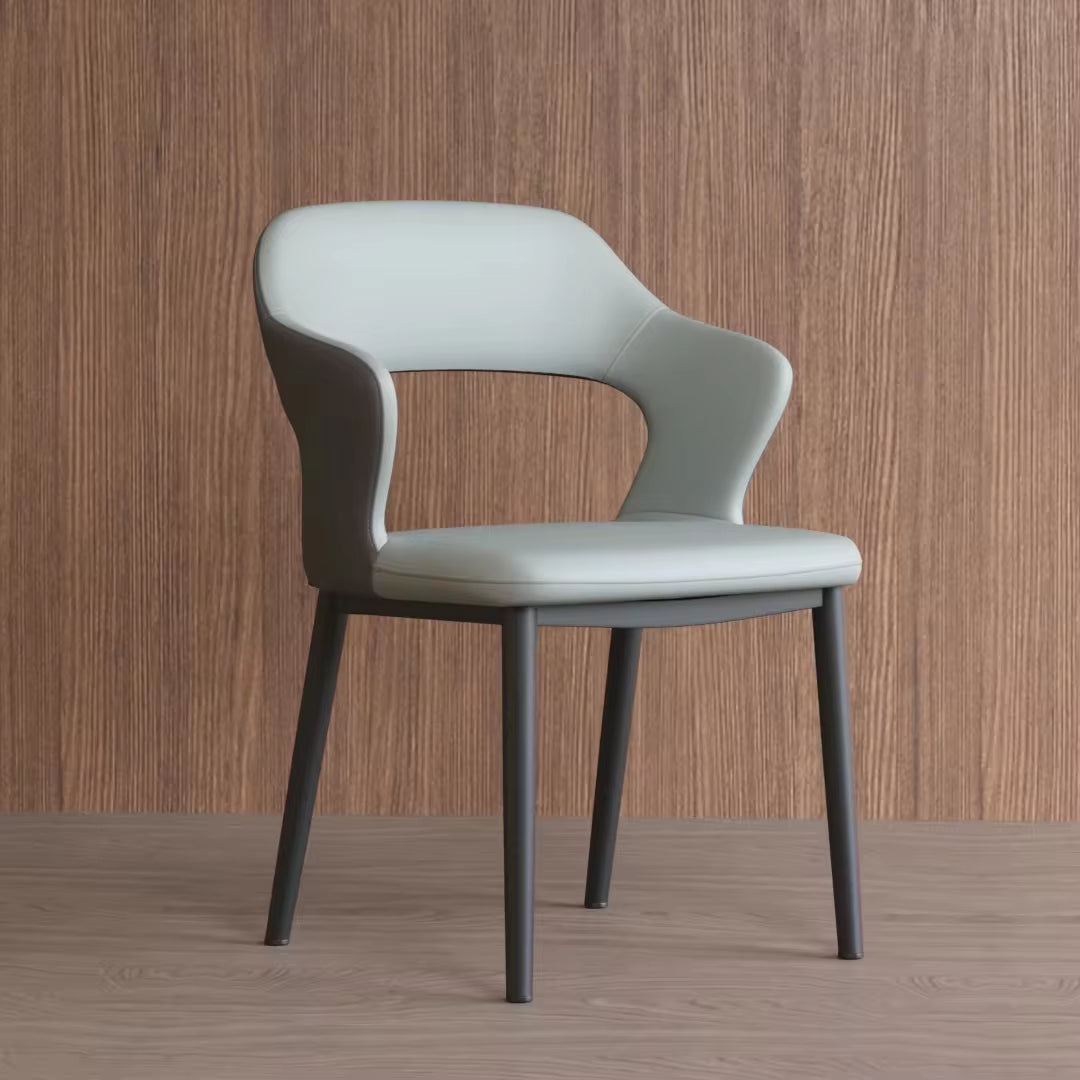 Luxury Leather Dining Chair Set for Home and Hotel - Modern Design