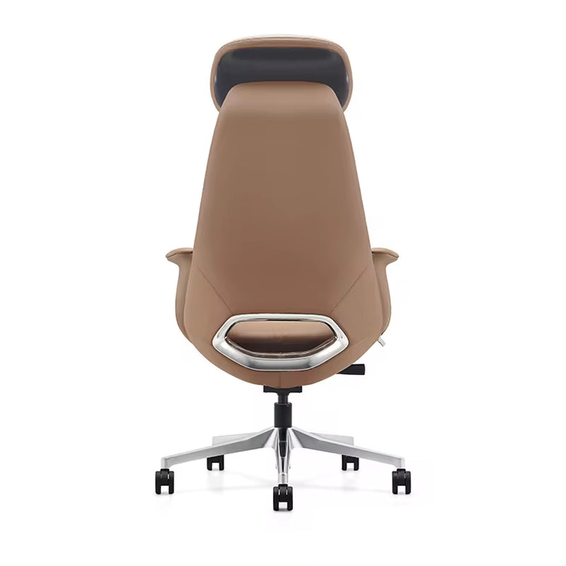 Executive Leather Orthopedic Office Chair with Swivel Function for Office Furniture