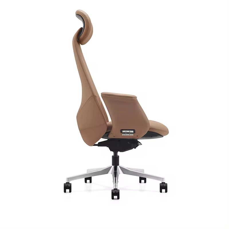 Executive Leather Orthopedic Office Chair with Swivel Function for Office Furniture