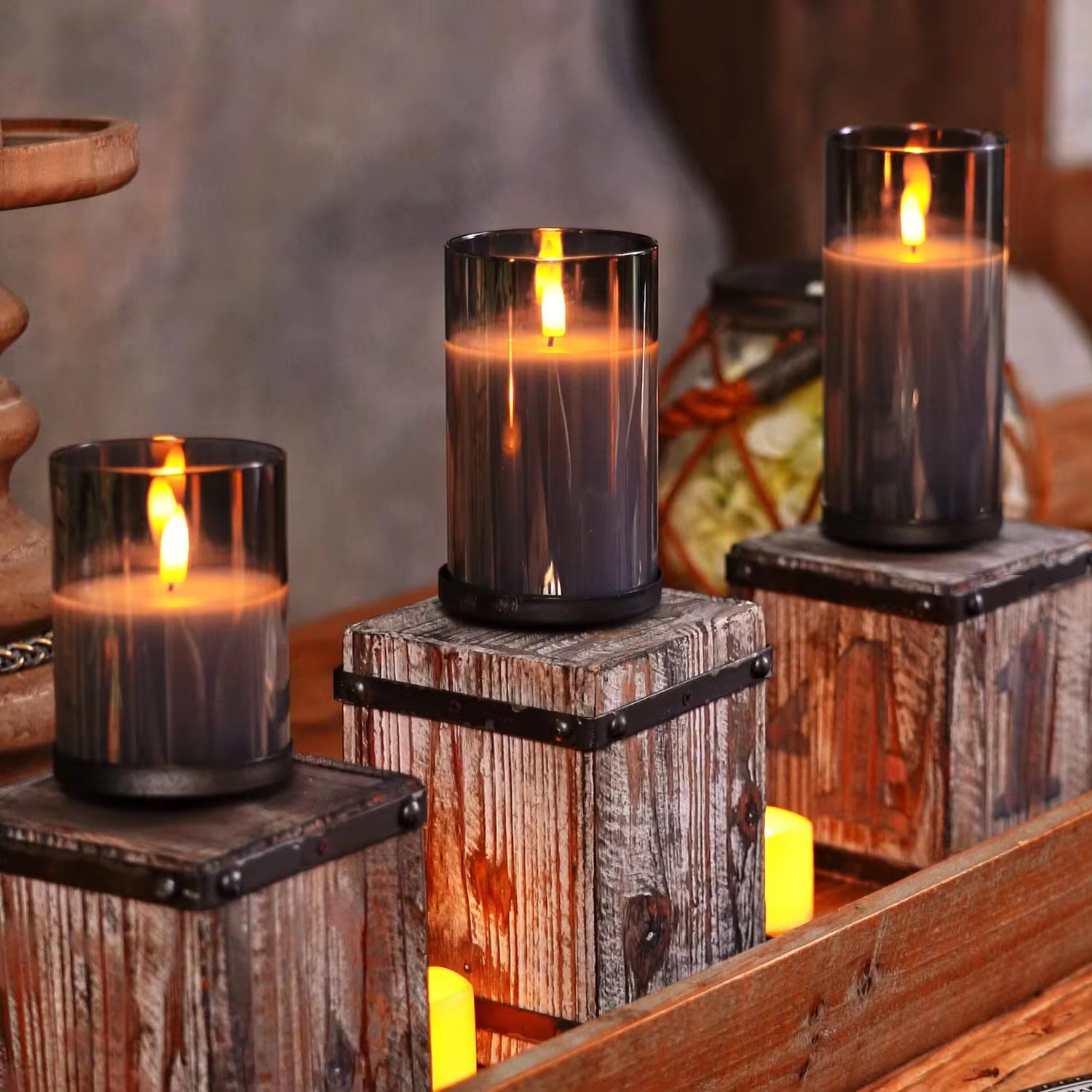 Luxury LED Scented Birthday Candles with Custom Logo
