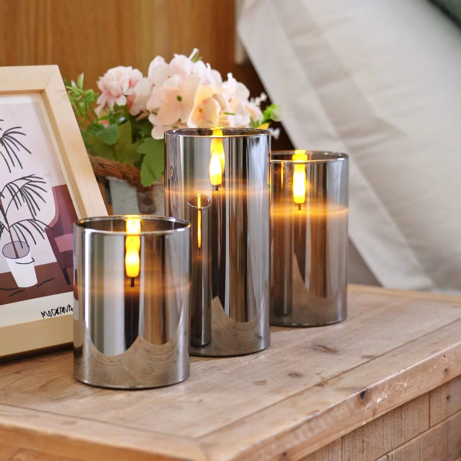 Luxury LED Scented Birthday Candles with Custom Logo