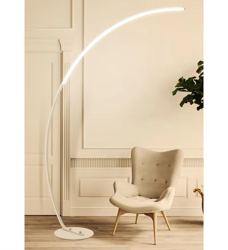 New Floor Lamp Led Simple Modern Living Room Study Personality Eye Protection Vertical Bedside Bedroom Fishing Lamp 2024