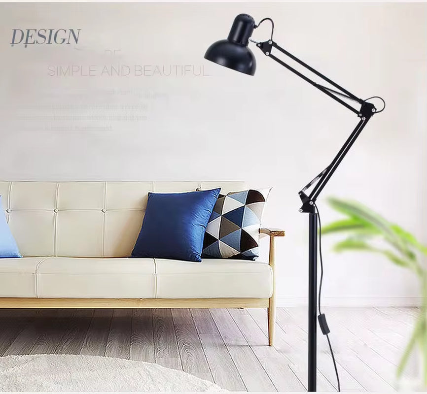 E27 Flexible Adjustable Arm Classical Metal Stand Floor Lamp