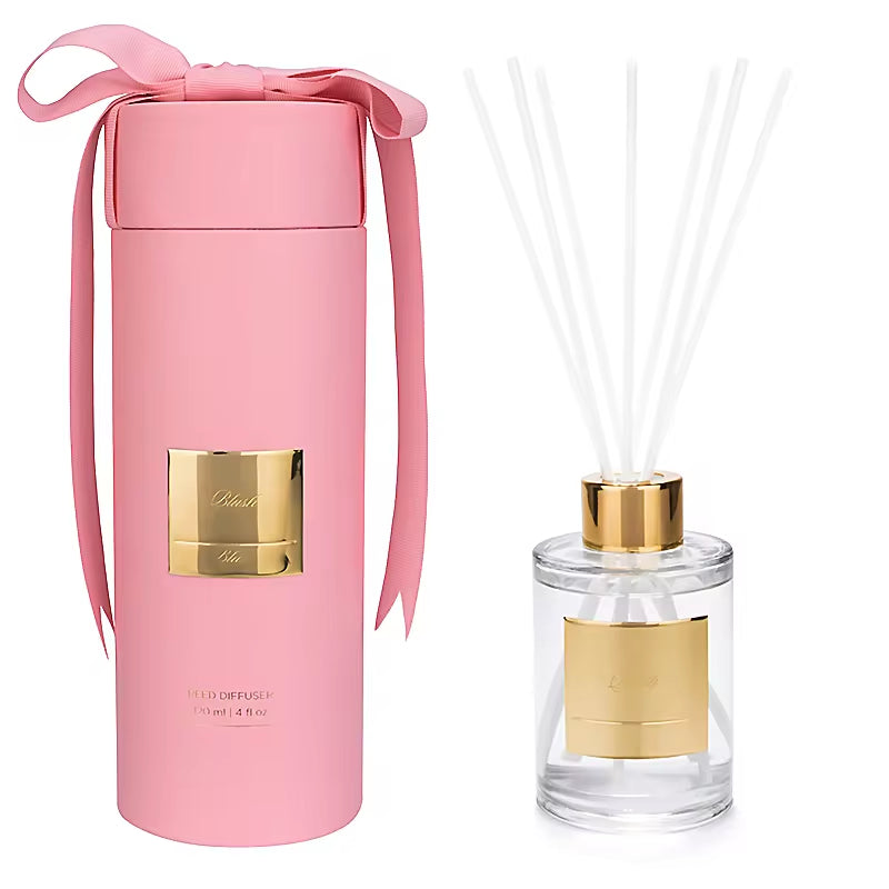 Luxury Christmas Home Fragrance Gift Set: Black Candle Jars & Reed Diffuser