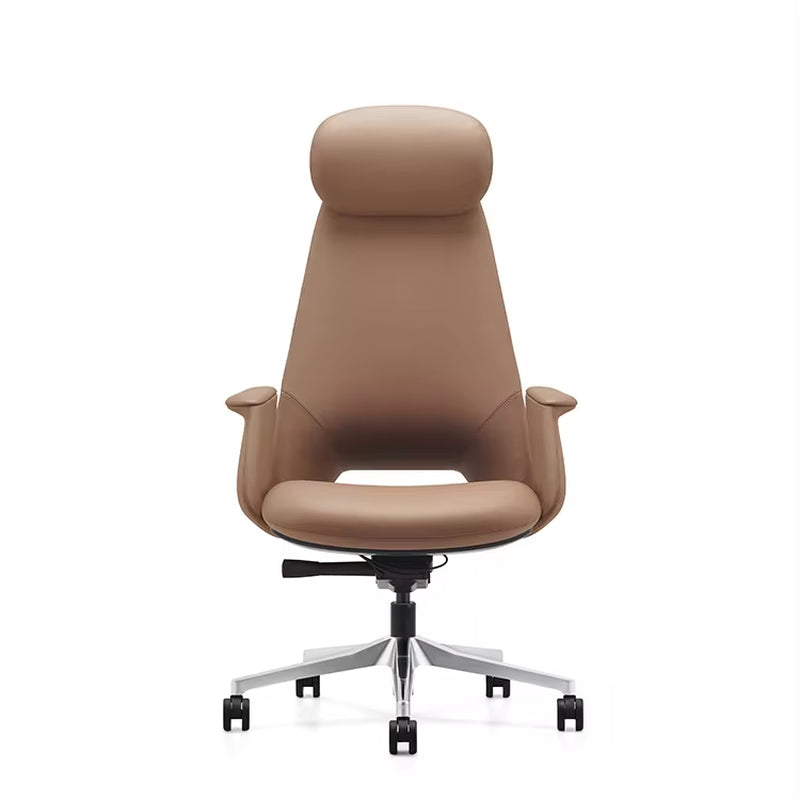 Executive Leather Orthopedic Office Chair with Swivel Function for Office Furniture