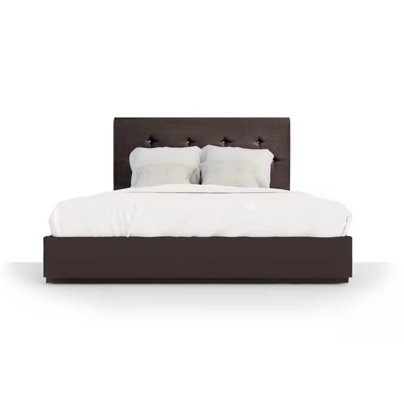 Luxurious Malaysian Beca Bed Frame - Premium Export Quality (King/Queen Size) in Elegant Walnut/White Color