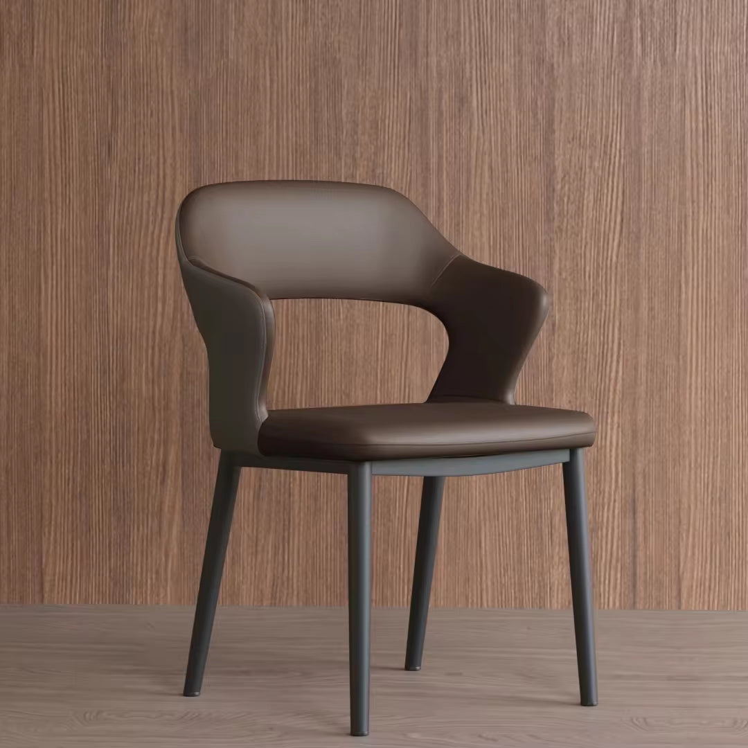Luxury Leather Dining Chair Set for Home and Hotel - Modern Design