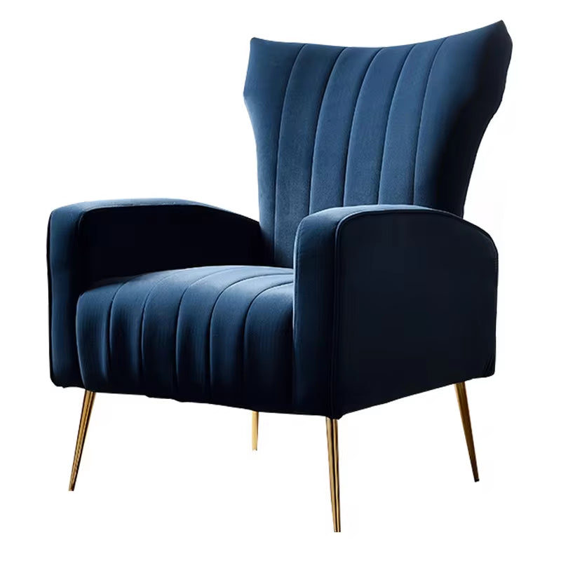 "Gold Velvet Accent Chair - Modern Luxury for Living Room or Dining"