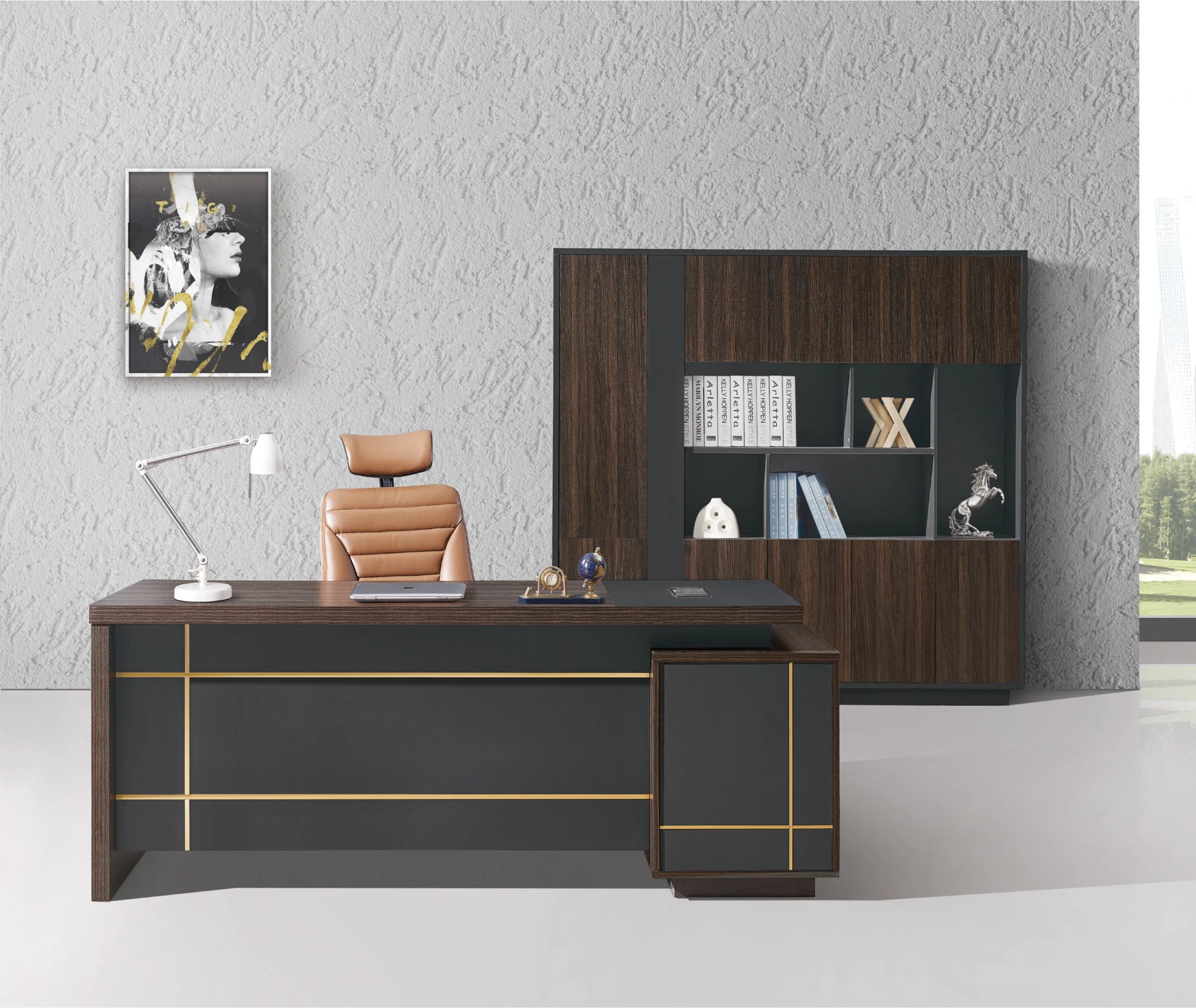 Luxury Executive Office Desk with Modern Design