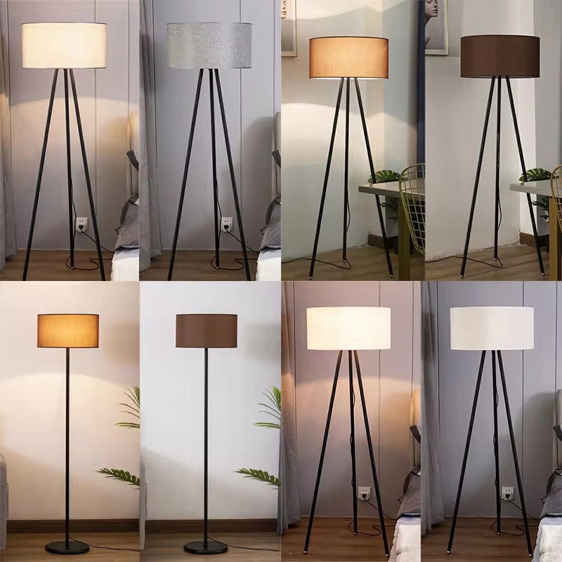 Nordic Decoration Bedside Tripod Standing Light Living Room Bedroom Home Modern Led Floor Lamp