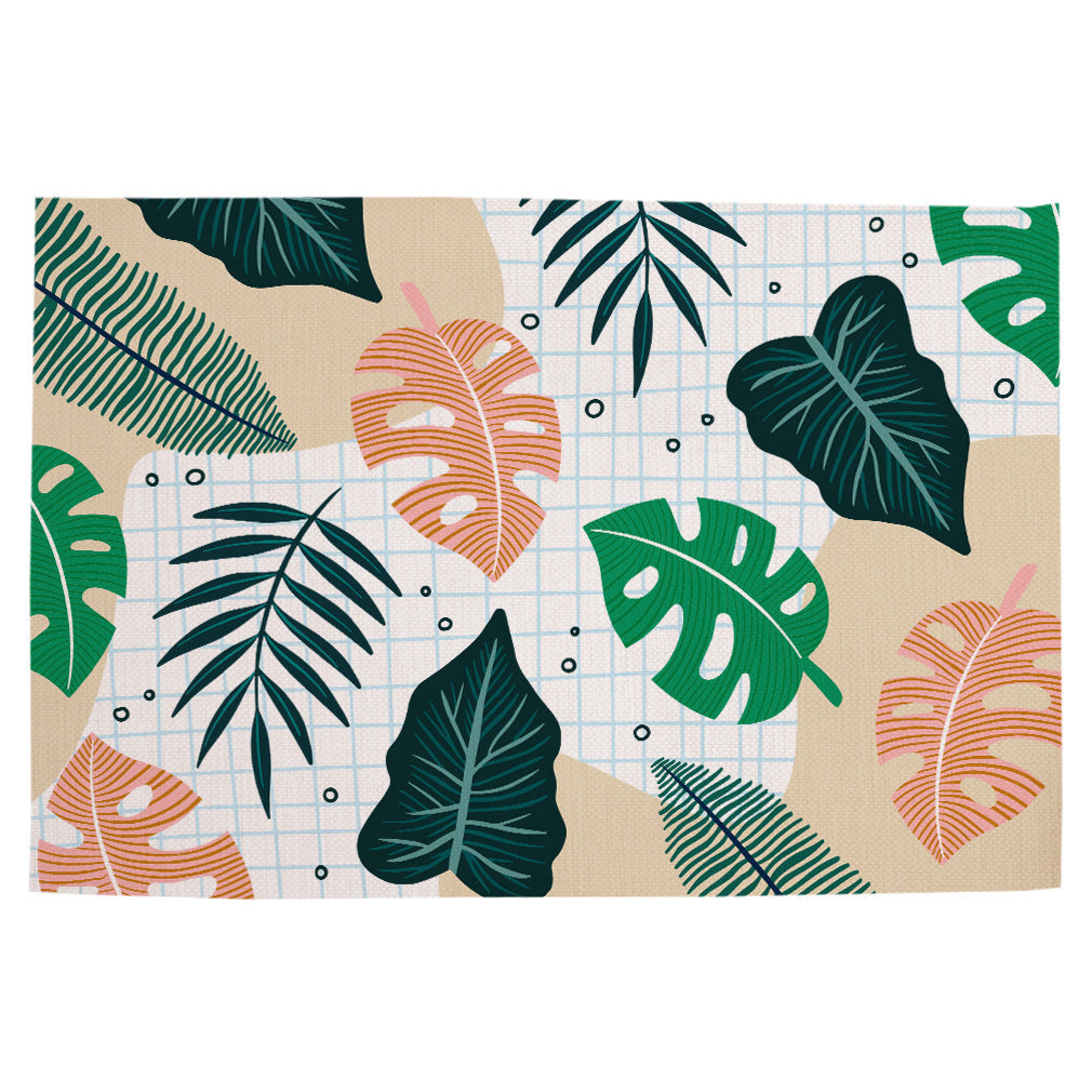 Waterproof Linen Placemat Print Personalized Dining Table