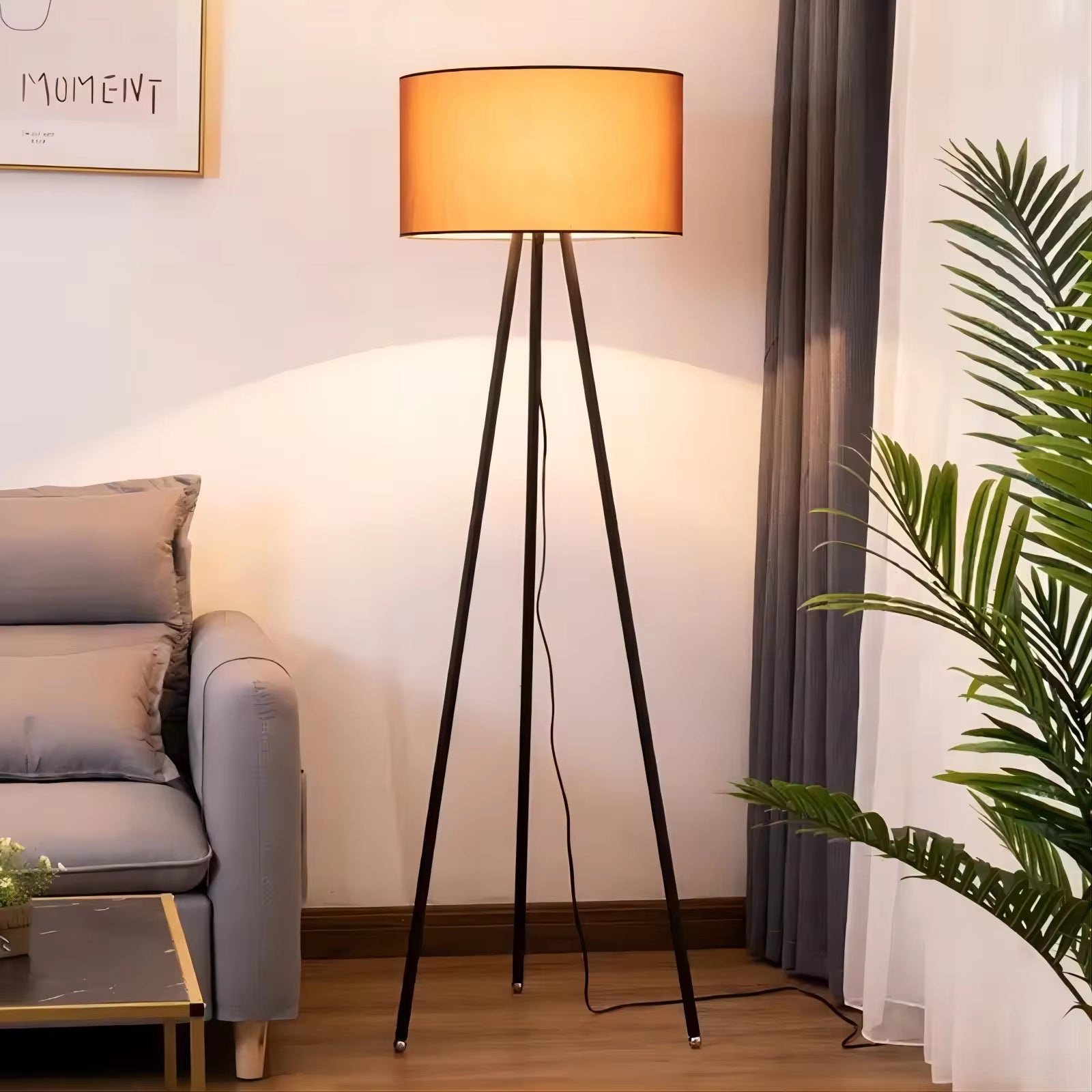 Nordic Decoration Bedside Tripod Standing Light Living Room Bedroom Home Modern Led Floor Lamp