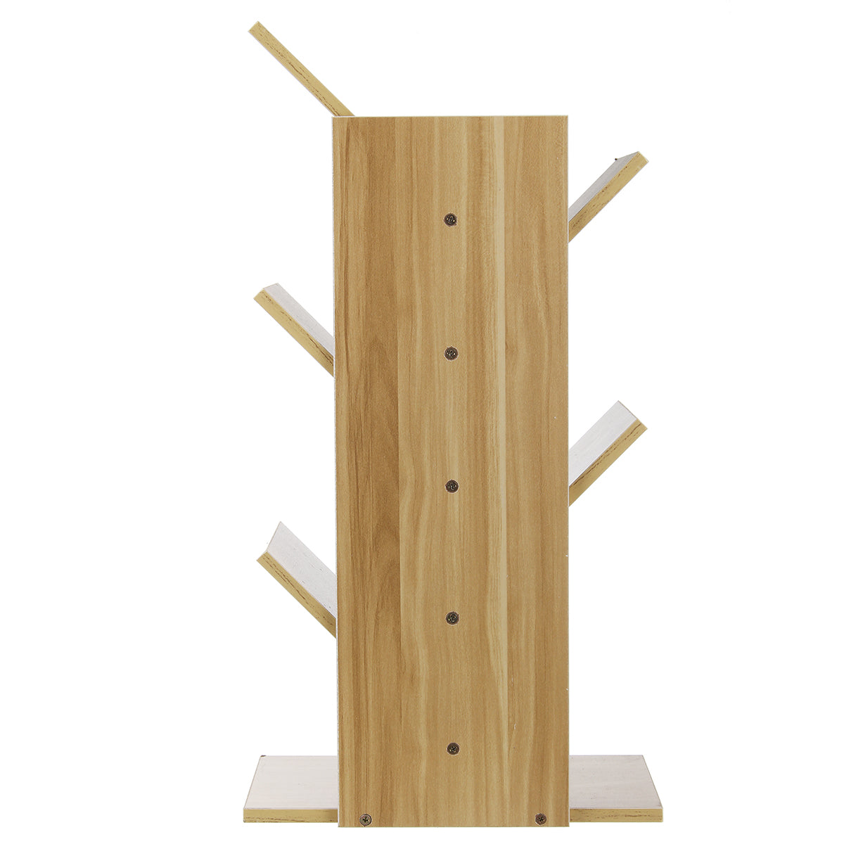 Tree-Shaped Wooden Storage Rack with Multiple Layers for Home and Office