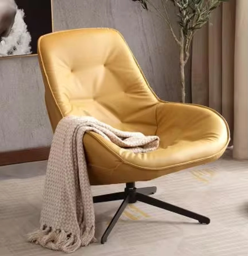 Luxury High Back Ergonomic Swivel Lounge Chair with Lumbar Support