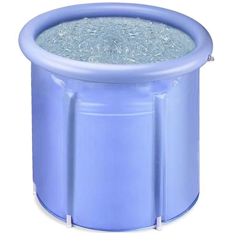 "Premium Handcrafted Glass Fiber Ice Bath Tub - Custom Logo Design"