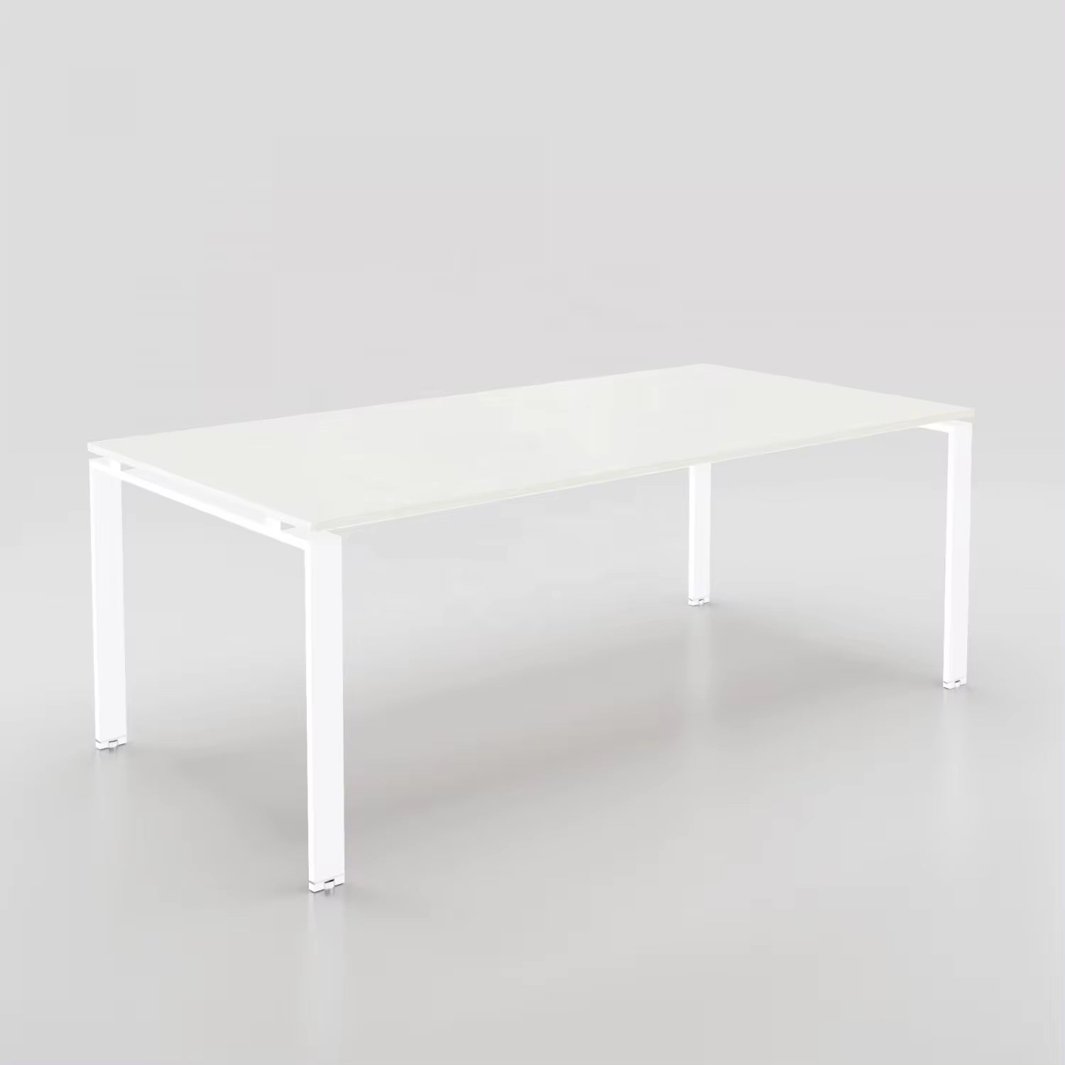 Executive Office Table with Italy Design and Walnut Wood Finish - Seats 6