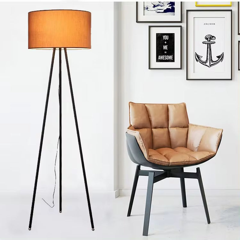 Nordic Decoration Bedside Tripod Standing Light Living Room Bedroom Home Modern Led Floor Lamp